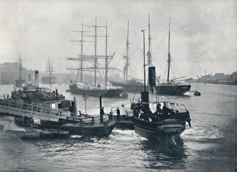 Newcastle-On-Tyne - Utsikt över Tyne, 1895