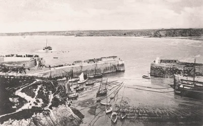 Newquay hamn, Newquay, Cornwall, 1908