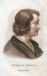 Nicolas Poussin, fransk klassisk målare, c1800-talet