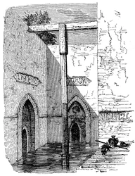 Nilometer på ön Roda, Kairo, Egypten, c1895