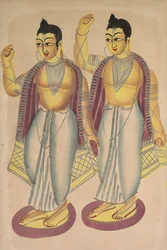 Nitai och Gaur, 1800-talet.