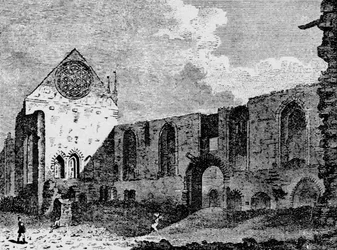 Nordvästlig utsikt över ruinerna av Winchester Palace, Southwark, London, c1900 1906