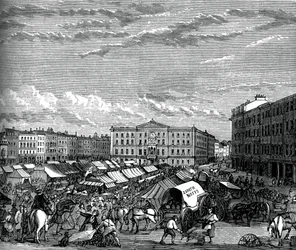 Nottingham Market Place, c1880