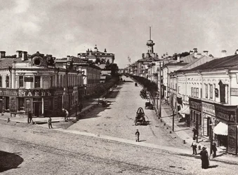 Novaya Basmannaya Street, Moskva, Ryssland, 1880-talet