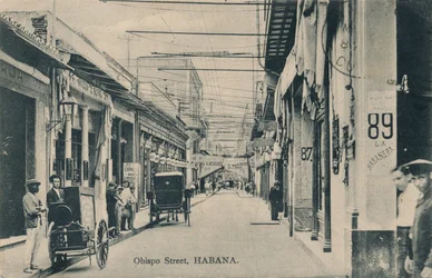 Bishop Street, Havanna, c1910