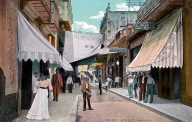 Obispo Street, Havanna, Kuba, tidigt 1900-tal