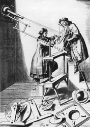 Att observera en solförmörkelse, 1673