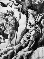 Odin Wotan, nordisk gud, 1800-talet
