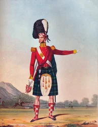 Officer för 92nd Highland Regiment of Foot, c1833. 1914
