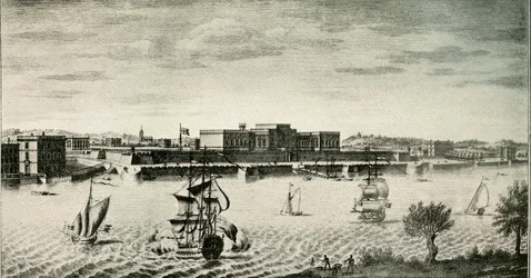 Gamla Fort William, från floden, 1754, 1925.