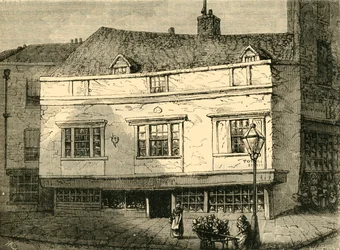 Gamla hus på Tothill Street, Westminster, 1881.