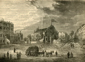 Old Kensington Church, cirka 1750, c1876.
