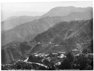 Gamla Tongavägen från Kalka till Simla, Indien, tidigt 1900-tal