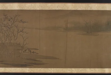 Gamla träd och kalla kråkor, i stil med Zhao Danian, Yuan eller Ming dynastin, 1300-talet.