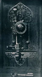 Oliver Cromwells Portable Steel Lock, c1600-talet, 1904