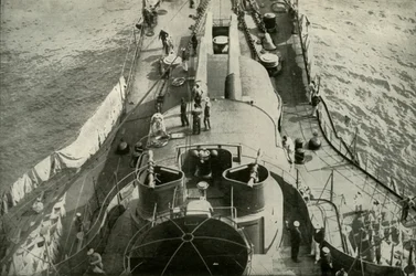 Ombord på A French Dreadnought, 1919.