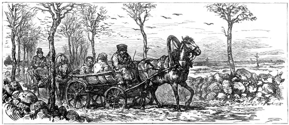 På en väg nära St Petersburg, Ryssland, 1882