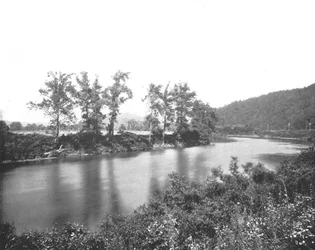 På Conemaugh, nära New Florence, Pennsylvania, USA, c1900.