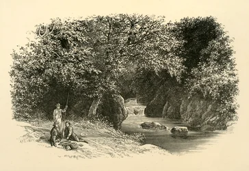 On the Dargle, c1890.