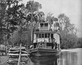 På Ocklawaha River, Florida, c1897.