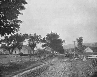 På vägen till Echo Lake, White Mountains, New Hampshire, USA, c1900.