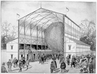 En av de stora attraktionerna i Vincennes, Paris, 1900