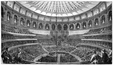 Invigning av Royal Albert Hall, London, 29 mars 1871, 1900