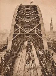 Invigning av den nya Tyne Bridge av King George V, Newcastle-upon-Tyne, 10 oktober 1928 1935