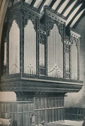 Orgel i Towyn Parish Church, c1910