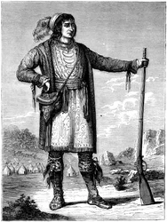 Osceola, chef för Seminoles, c1837 c1880