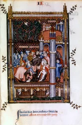 Hedniska präster välkomnar Sisinnius vid portarna till Paris, 1317