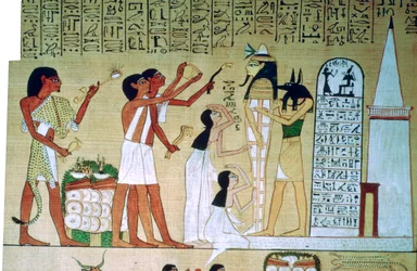 Sida från Book of the Dead of Hunefer, från Thebe, Egypten, 19:e dynastin, c1300 f.Kr.