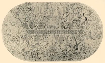 Målning på taket i Hall of Justice, nr 1, 1907.