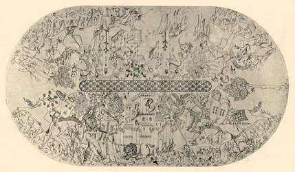 Målning på taket i Hall of Justice, nr 3, 1907.