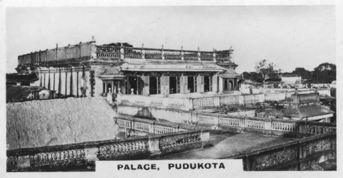 Palace, Pudukottai, Tamil Nadu, Indien, c1925
