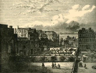 Slottsgården, från söder, 1881.