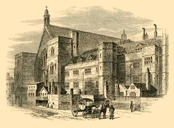 Palace Yard på 1700-talet, 1881.