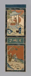 Panel för en skärm, Kina, Qingdynastin 1644-1911, 18751900.