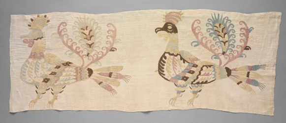 Panel, fragment av lakan, 1700-tal.