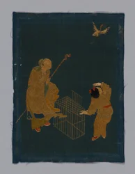Panelmöbleringstyg, Kina, Kangxiperioden, Qingdynastin 1644-1911, 180050.