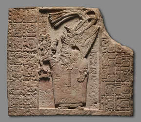 Panel med kunglig kvinna, ca. 795.