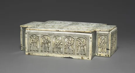 Paneler från en låda, c. 1700.