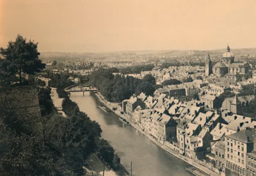 Panorama av Sambre, c1900