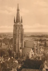 Panorama och kyrkan Notre-Dame, c1928