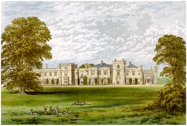 Panshanger Park, Hertfordshire, hem för Earl Cowper, c1880