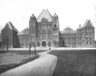 Parlamentsbyggnader, Toronto, Kanada, c1900.
