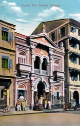 Parsi Fire Temple, Mumbai, Indien, tidigt 1900-tal