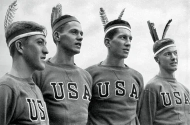 Del av USA:s guldvinnande roddåtta, Olympiska spelen i Berlin, 1936