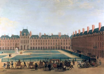 Passage av kungen och regenten, Place Royale, c1655.