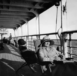 Passagerare på en Cunard Line-kryssning till Västindien, januari-mars 1931